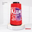 Linha Liza Grossa Brilho Circulo 500mt COR Carmim 887