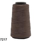 Linha Liza Grossa Cor 7217 Castanho Médio - 500 Metros - 100% Polipropileno