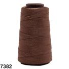 Linha Liza Grossa Cor 7382 Chocolate - 500 Metros - 100% Polipropileno
