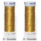 Linha Metalizada Bordado À Mão/máquina Kit Com 2 Costuratex