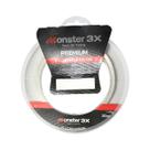 Linha Monster 3X Fluorcarbon M3X Transparente 20m 0.642mm Resistência 46,1lb