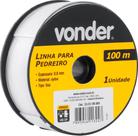 Linha para pedreiro lisa 0,8mmx100m - Vonder Linha para pedreiro lisa 0,8mmx100m - Vonder