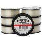 Linha pedreiro 1 fio 100m 080 transp. lisa premium top fio