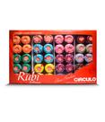 Linha Rubi Cor Mesclada Estojo Círculo cx 40 novelos Linha Rubi Cor Mesclada Estojo Círculo cx 40 novelos