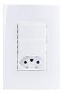 Linha Sleek Conj 42 Int Duplo Simples + Tomada 10a 250v