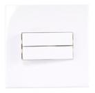 Linha Sleek Conj Interruptor Duplo Simples P/ Móvel Drywall