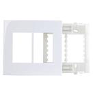 Linha Sleek Conj Placa 4x4 p/ 6 Módulos Horizontais Linha Sleek Conj Placa 4x4 p/ 6 Módulos Horizontais
