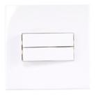 Linha Sleek Conjunto Moderno Interruptor Duplo Simples Para Móvel Drywall Gesso Ótimo Acabamento