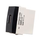 Linha Sleek Ebony Módulo Tomada Carregador Usb 2A