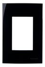 Linha Sleek Ebony Placa 4x2 P/ 3 Módulos