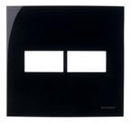 Linha Sleek Ebony Placa 4x4 P/ 2 Módulos