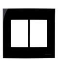 Linha Sleek Ebony Placa 4x4 P/ 6 Módulos