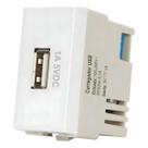 Linha Sleek Módulo Tomada Carregador USB 2A Bivolt