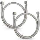 Linhas de abastecimento de torneiras Midanya Stainless Steel 32cm 1/2 FIP x 3/8