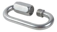 Link Oval 4mm Em Aço Inox Rosqueável Com Trava Carga Max 4t
