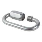 Link Oval Mosquetão Rosqueável 10 Mm Em Aço Inox Para Cabos