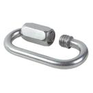 Link Oval Mosquetão Rosqueável 8 Mm Em Aço Inox Para Cabos