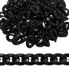 Linking Rings Stiesy Black Acrylic 300 peças de Halloween
