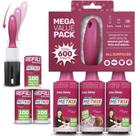 Lint Roller Metkix Extra Sticky 600 folhas com capas e recargas