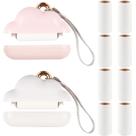 Lint Roller Nokiils Mini Travel Size com 300 folhas recarregáveis Lint Roller Nokiils Mini Travel Size com 300 folhas recarregáveis