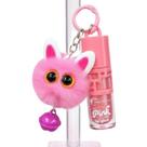 Lip Gloss Pompom Brilho Labial Com Chaveiro -