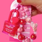 LipGloss Hidratante Labial Brilhante Infantil Teen Bolsinha Com Pulseira