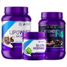 Lipo Whey Chocolate + Gluta Morning + Xtend R4 Myoplex