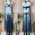 Liquidação Dança do Ventre Traje Bordado Completo - M-42 - Pronta Entrega - TPCL-590 Liquidação Dança do Ventre Traje Bordado Completo - M-42 - Pronta Entrega - TPCL-590