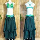 Liquidação Dança do Ventre Traje Bordado Completo Pronta Entrega G (44)- TPCL-710