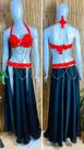 Liquidação Dança do Ventre Traje Bordado Completo - Pronta Entrega - TPCL-558