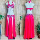 Liquidação Dança do Ventre Traje Bordado Completo - Pronta Entrega - TPCL-576