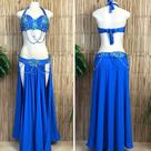 Liquidação Dança do Ventre Traje Bordado Completo Pronta Entrega-TPCL-723