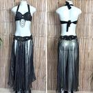 Liquidação Dança do Ventre Traje Bordado Completo - Pronta Entrega - TPCL-745