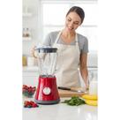Liquidificador 750W 1.25L Vermelho Jarra Vidro Tritura Gelo