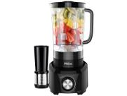 Liquidificador all black 1200w 12 velocidades philco 127v