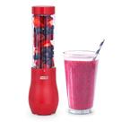 Liquidificador de garrafas pessoal Dash Mighty Mini 300mL com tampa vermelha
