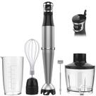 Liquidificador de imersão turelar portátil 1100W com picador, batedor