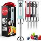 Liquidificador de Imersão Zulay Kitchen 800W com Modo Turbo - Aço Inox