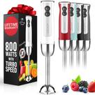 Liquidificador de Imersão Zulay Kitchen 800W com Modo Turbo - Branco