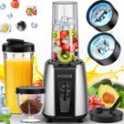 Liquidificador de smoothie KOIOS Max 1000 W com 2 copos de 650 ml, conjunto de 12 unidades