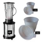 Liquidificador Industrial 2 Litros Alta Rotação 220V 2 copo 1,1 e 1,5
