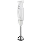 Liquidificador manual OVENTE HS560W 300W 2 velocidades em aço inoxidável branco