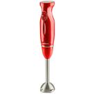 Liquidificador manual OVENTE Immersion 300W 2 velocidades em aço inoxidável vermelho