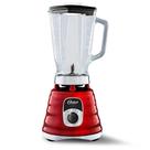 Liquidificador Oster New Osterizer Clássico Vermelho 700W de Potência 1,25 Litros Jarra de Vidro 127V
