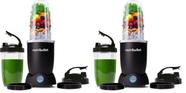 Liquidificador pessoal NutriBullet Pro+ 1200 W Pulse preto, kit com 2 unidades
