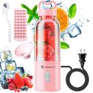 Liquidificador pessoal portátil HOMEXUP 500mL 175W (rosa)