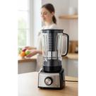 Liquidificador Potente 3L Inox 6 Lâminas 1200W - Preto