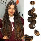 Liquido de cabelo com trança humana Body Wave Curly 1B/30 100g