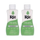 Líquido multiuso Dye Rit, 240 ml Kelly Green para roupas, pacote com 2