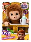 Little Live Pets My Baby Macaquinho Interativo 50 sons e reações Fun